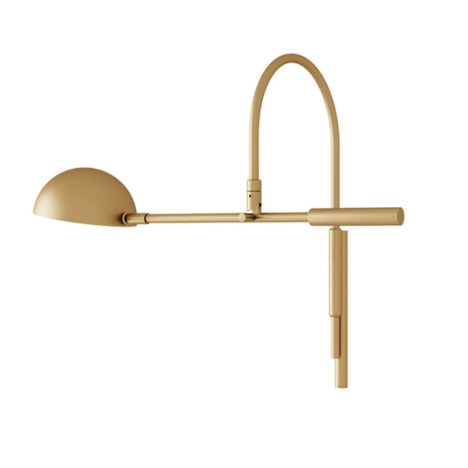 Arandela Foco Metallo Solar Cúpula Bowl Articulada c/ Plug Externo 1L G9 567x330x481mm AR 148 