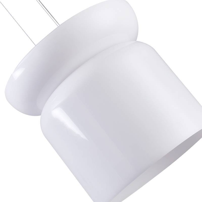 Pendente Nordecor Dommi 20 watts 2700K IRC97 Vidro Branco Ø430x400mm 90000