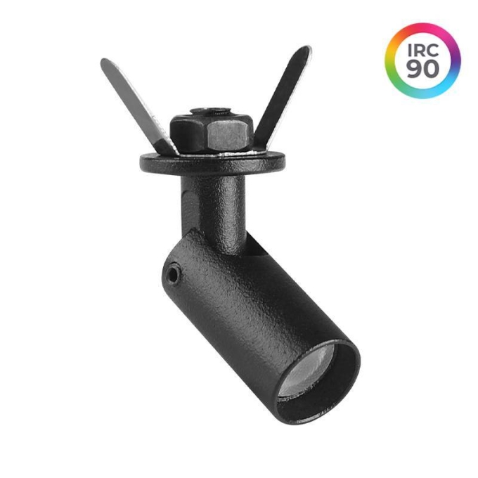 Mini Spot Nordecor Lit Embutir 1 watt 24V IRC90 3000K 24° Preto IP20 Ø13x25mm 6977