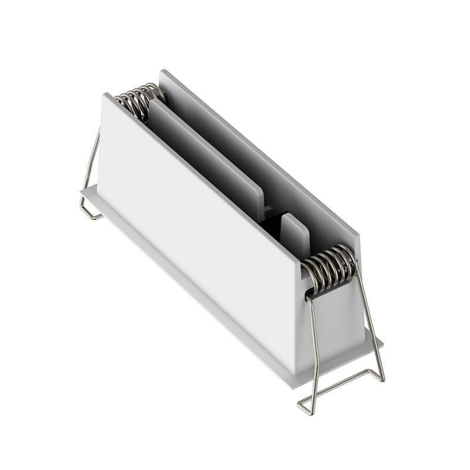 Embutido Nordecor Powerlux 6 Focos 8 watts Branco 2700K IRC97 36° Bivolt 109x32x40mm 80006