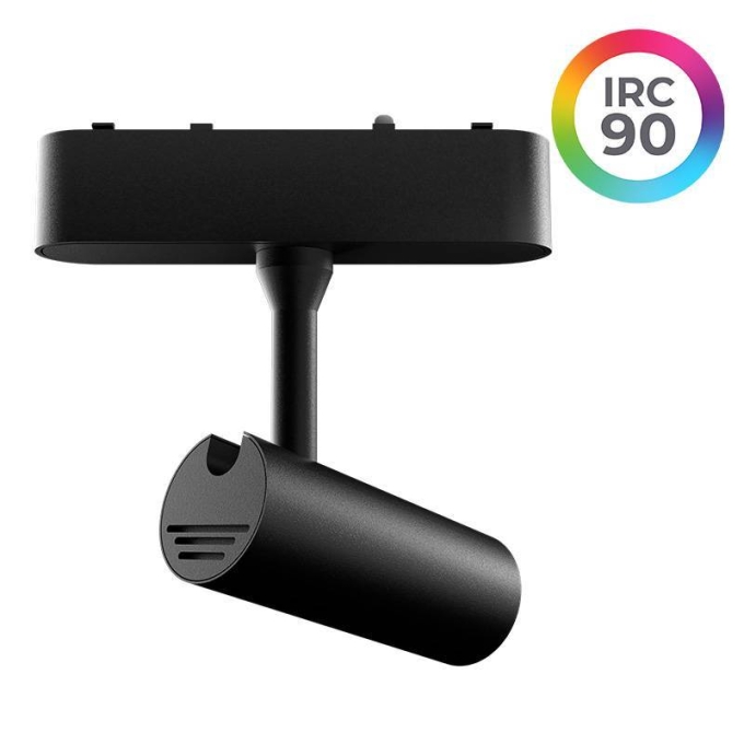 Spot Magnético Nordecor Kay In 7 watts 3000K 48V  IRC90 24° Preto Ø35x120mm 6853