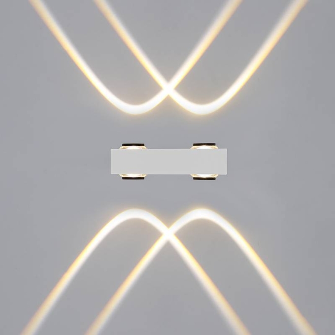 Arandela Nordecor Flou Duo 4 watts 2700K 40° IP65 Branco 96x48x30mm 2980