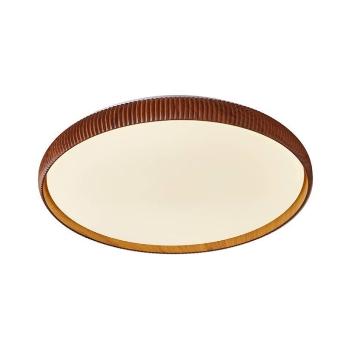 Plafon Nordecor Rond 33 watts Multitemperatura Imbuia Ø520x60mm 90038
