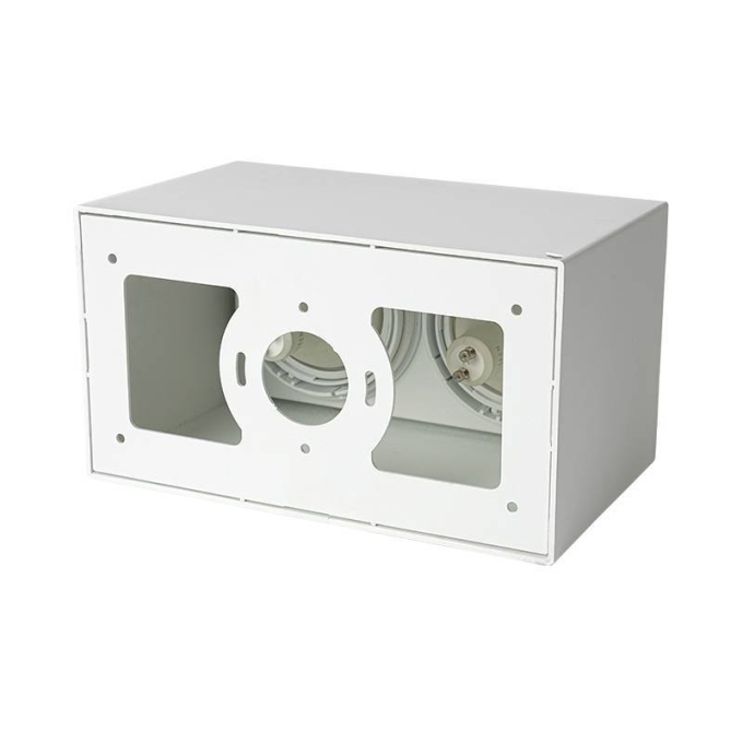 Spot Sobrepor Nordecor Loyo 2L PAR20 Branco 216x120x130mm 6986