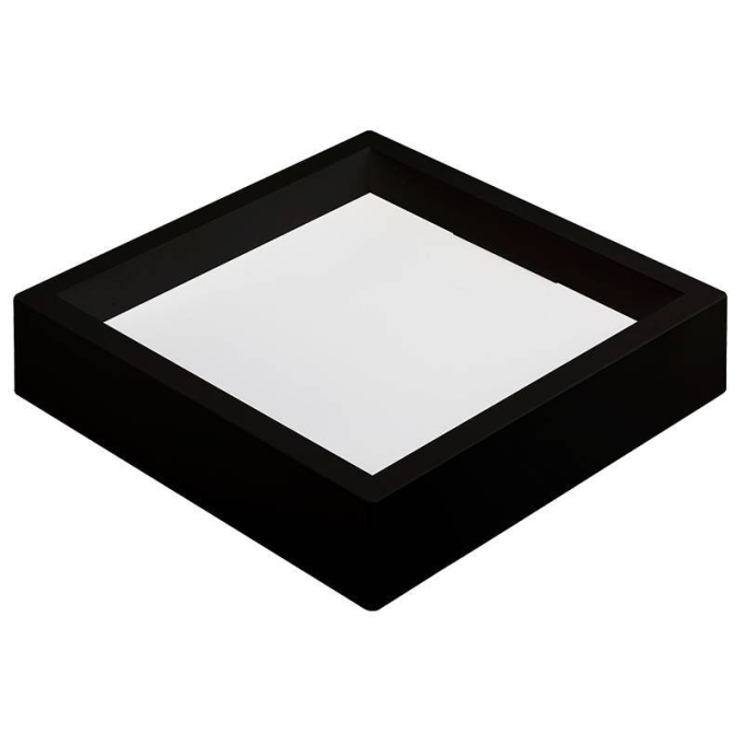 Painel Sobrepor Quadrado Nordecor Kais 24 watts 6500K Preto Bivolt 282x282mm 4257