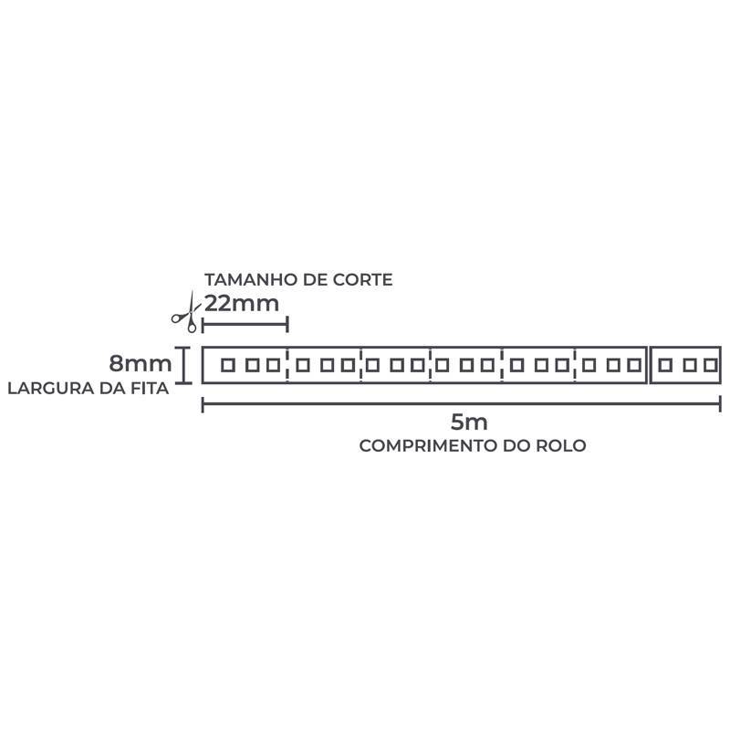 Fita LED Nordecor Odda 9w/mt 138 leds IP20 8mm 12V 2700K IRC97 (Rolo 5 metros) 909 lumens/mt 7361