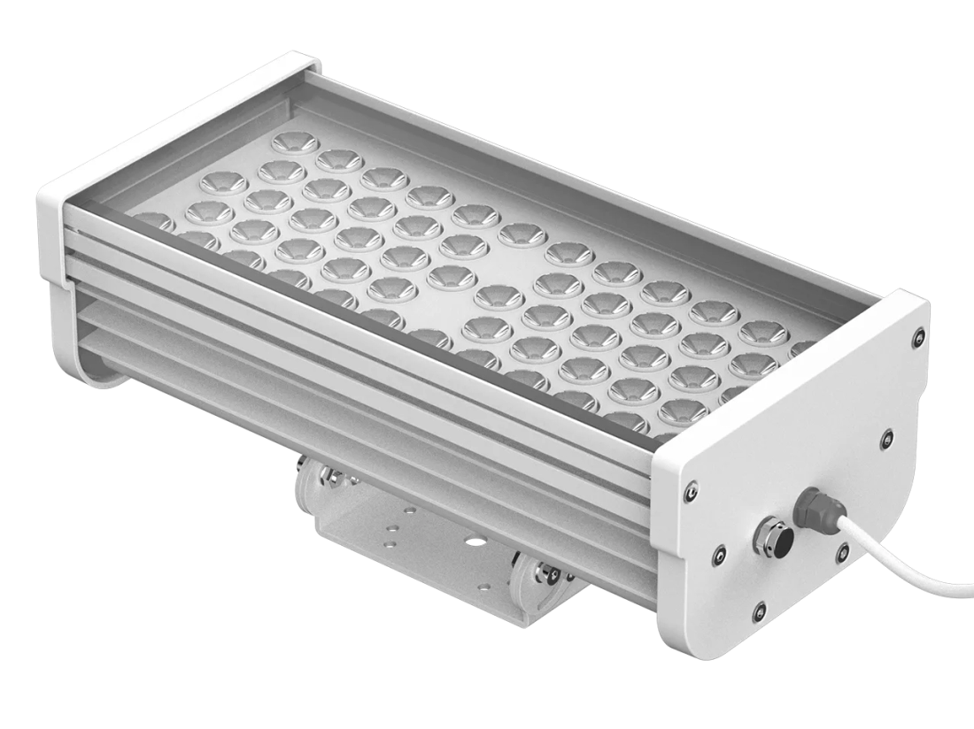 Projetor Powerlume Longo Alcance 60 watts IP67 Alumínio e Difusor Vidro Bivolt 180x372mm PLA60W