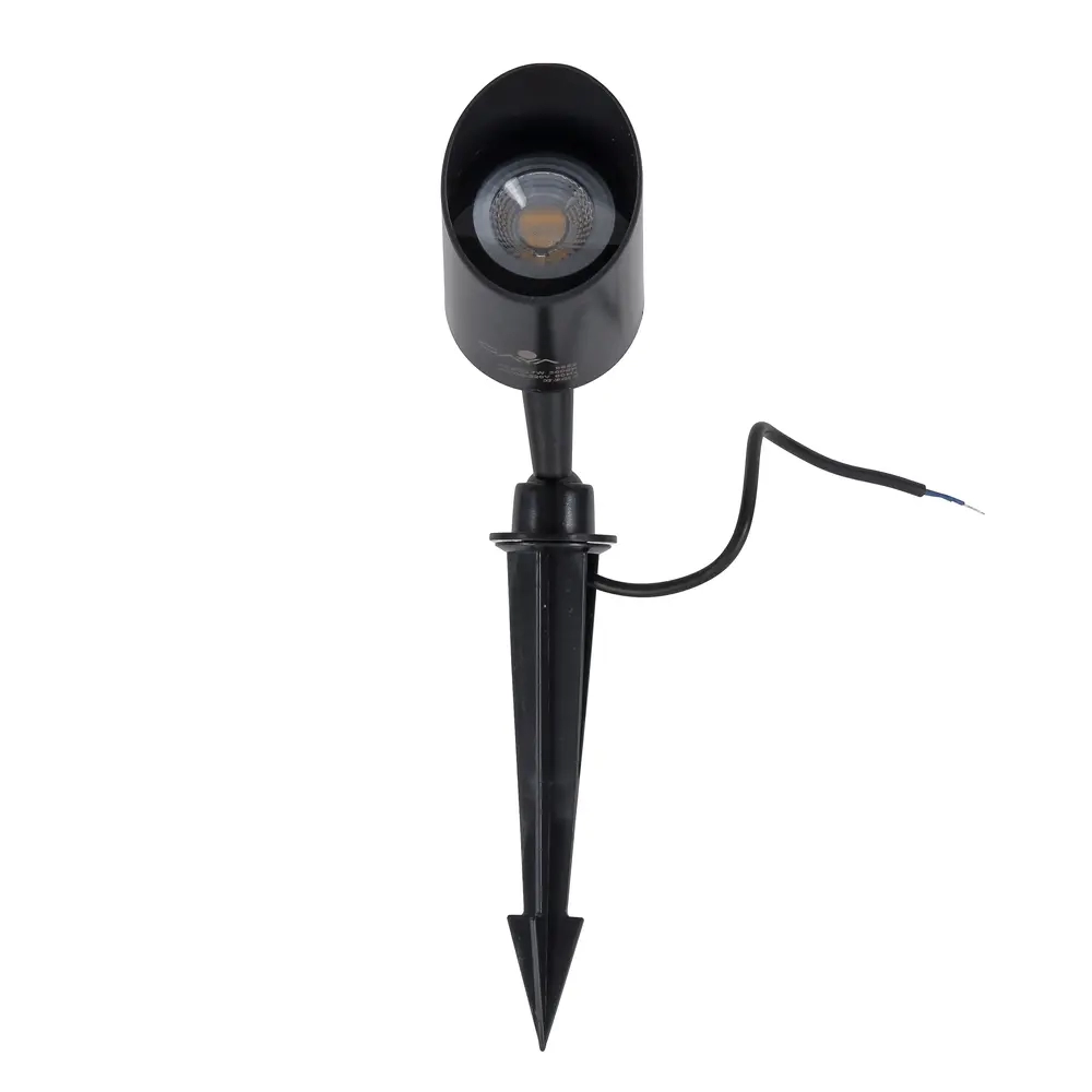 Espeto Gaya 5 watts 3000K IP65 Preto 36° Bivolt Ø80x160mm 9689