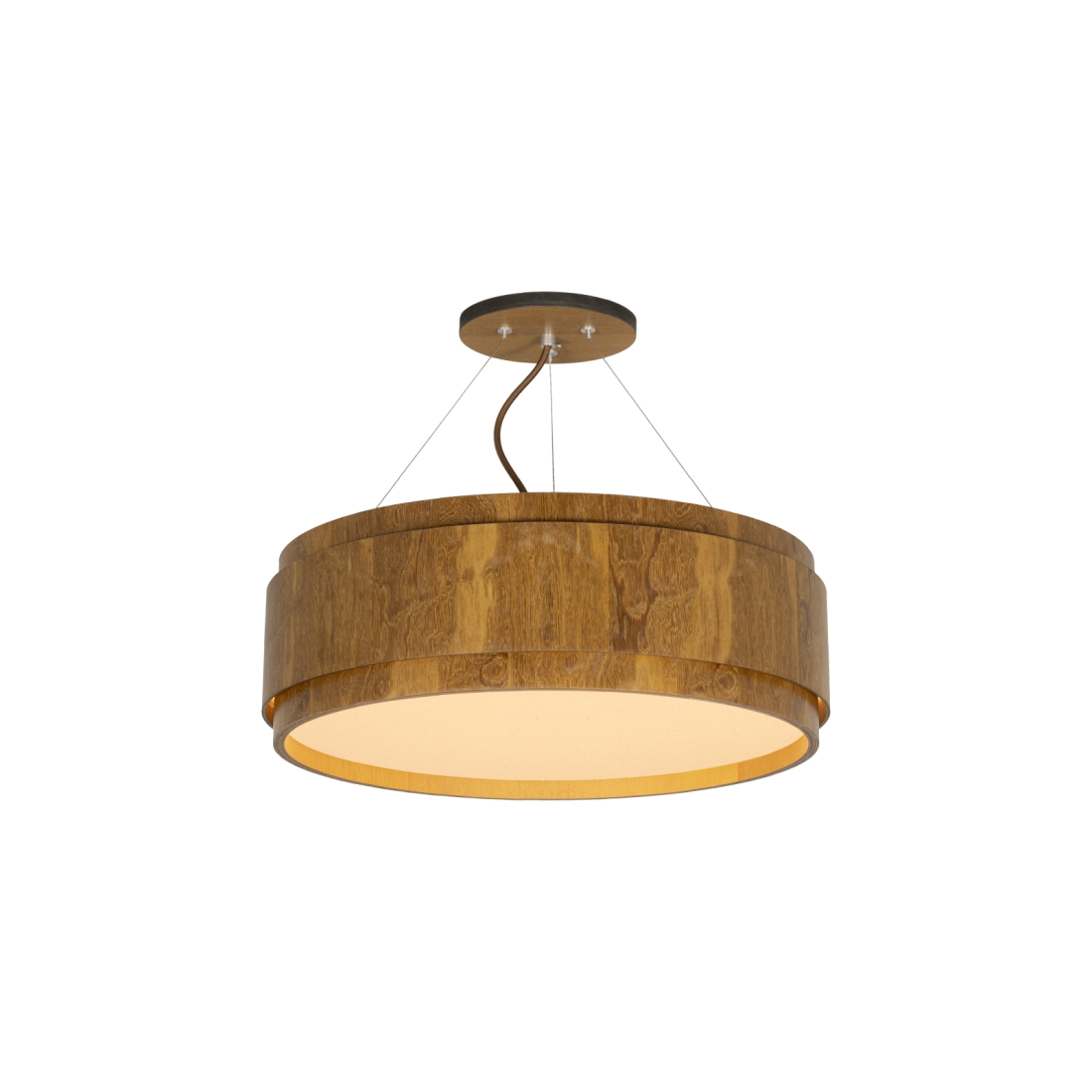 Pendente Classic Lar Saturno 45 Madeira 3L E27 Ø440x152mm 1215

