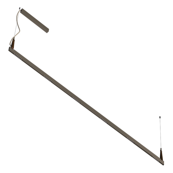 Pendente Newline Fit10 Couro Difuso Uplight e Focos Downlight 88 watts Bivolt 2000x14x50mm PDC10202LED