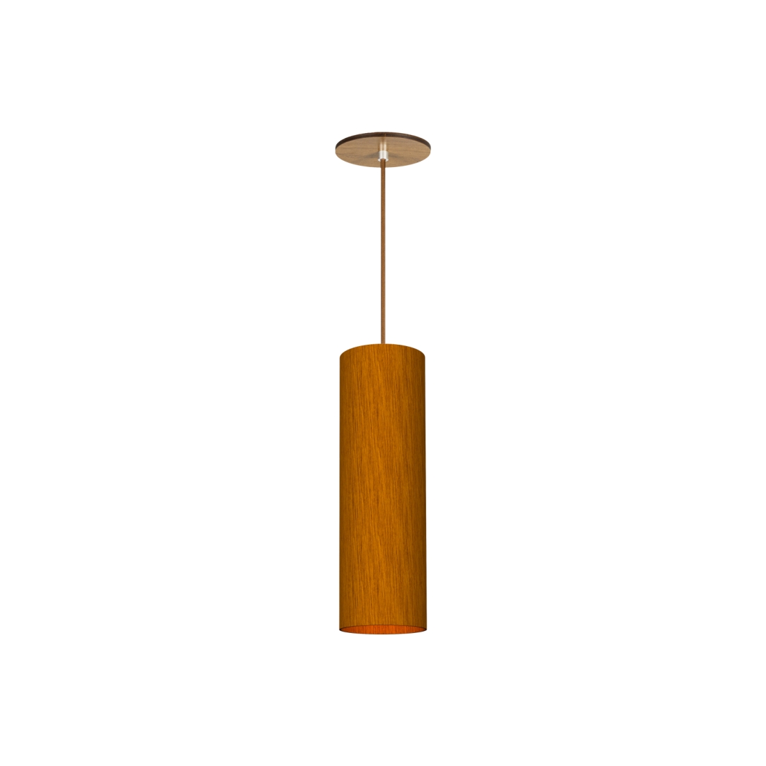 Pendente Classic Lar Cilindro S1032 Madeira 1L E27 Ø100x320mm 1239

