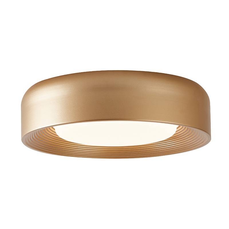 Plafon Nordecor Veta 24 watts Multitemperatura Dourado Ø400x105mm 90020