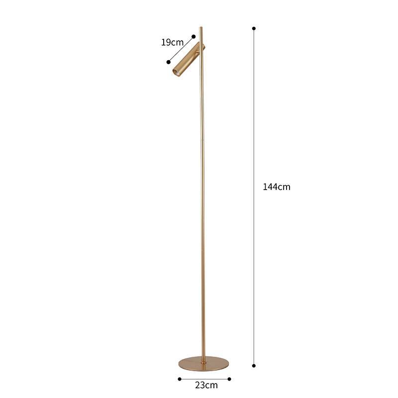 Luminária de Piso Nordecor Clus Dourado 1L MR11 1440mm Bivolt 2991