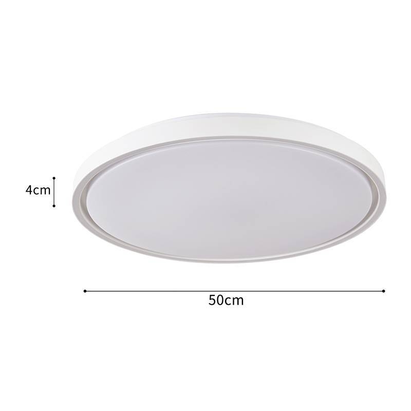 Plafon Nordecor Liny 30 watts Multitemperatura Branco Ø500x40mm 90047
