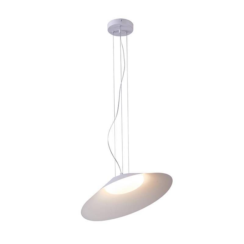 Pendente Nordecor Kapel 13 watts 3000K IRC97 Branco Ø400x160mm 90028