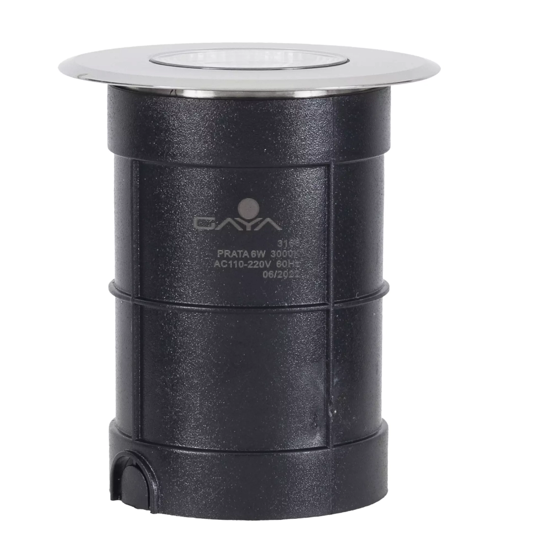 Embutido de Solo Gaya 4 watts 3000K IP67 Cob Prata IP67 24° Bivolt Ø75x89mm 3164