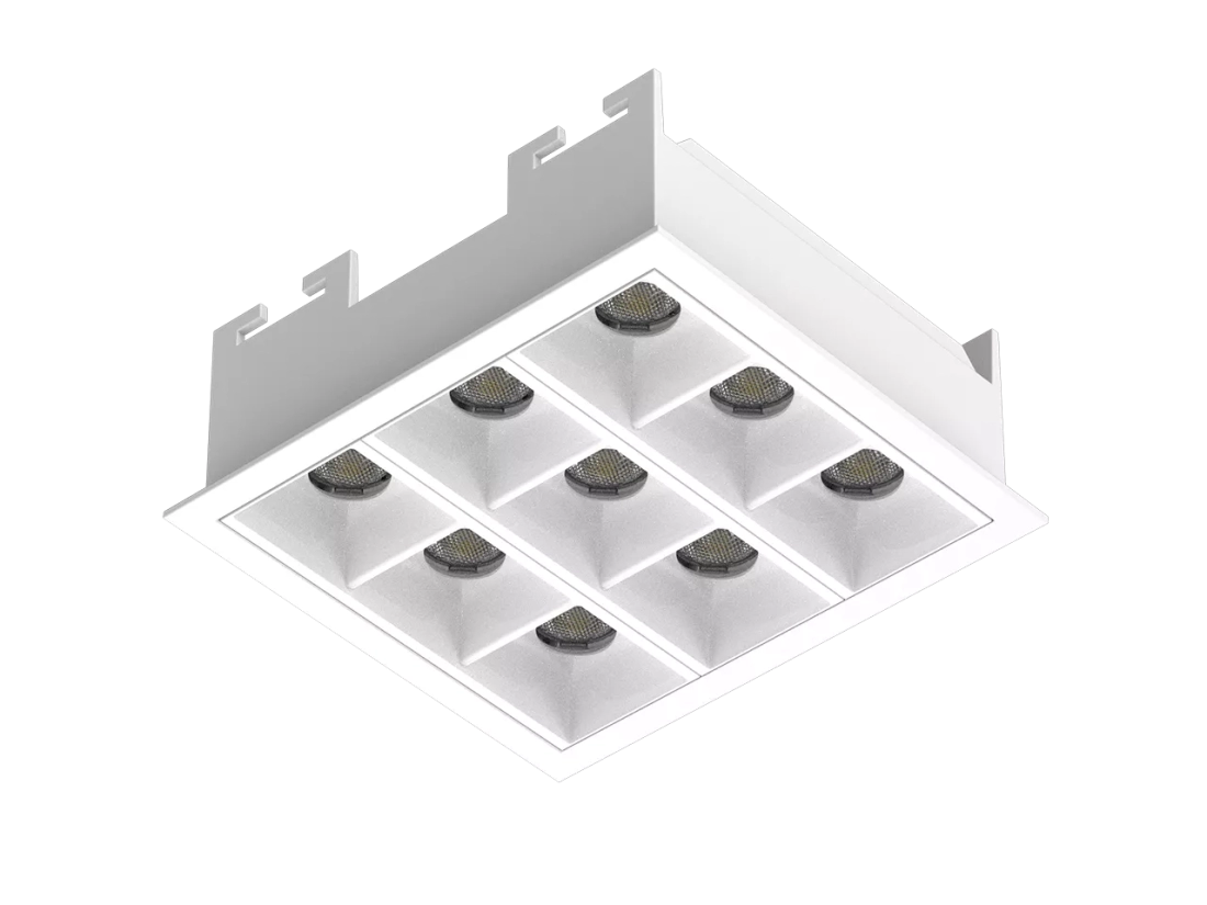 Luminária de Embutir Powerlume Dot Line 17 watts 36° IP40 102x92x38mm Bivolt DOTEMB-Q-17W
