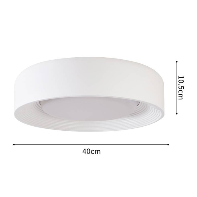 Plafon Nordecor Veta 24 watts Multitemperatura Branco Ø400x105mm 90018