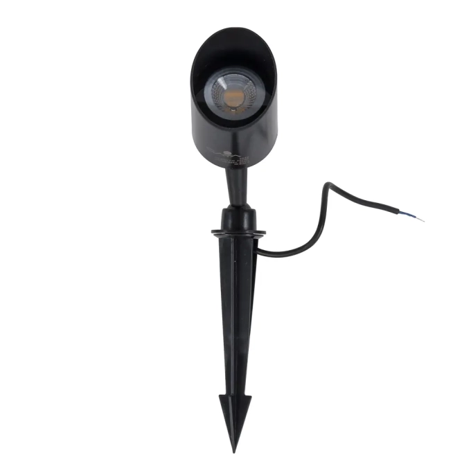 Espeto Gaya 7 watts 3000K IP65 Preto 36° Bivolt Ø80x160mm 9692