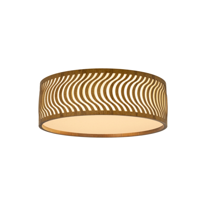 Plafon Classic Lar Ondas Slim 55 Madeira 5L E27 Ø550x185mm 1146
