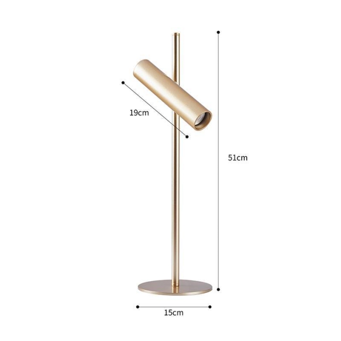 Abajur Nordecor Clus Dourado 1L MR11 510mm Bivolt 2989