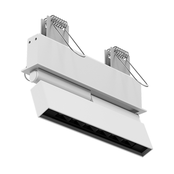 Spot Embutir Newline Microborda Grid Articulável 6 Focos 15° 10 Watts 136x21x104mm DEM10001LED