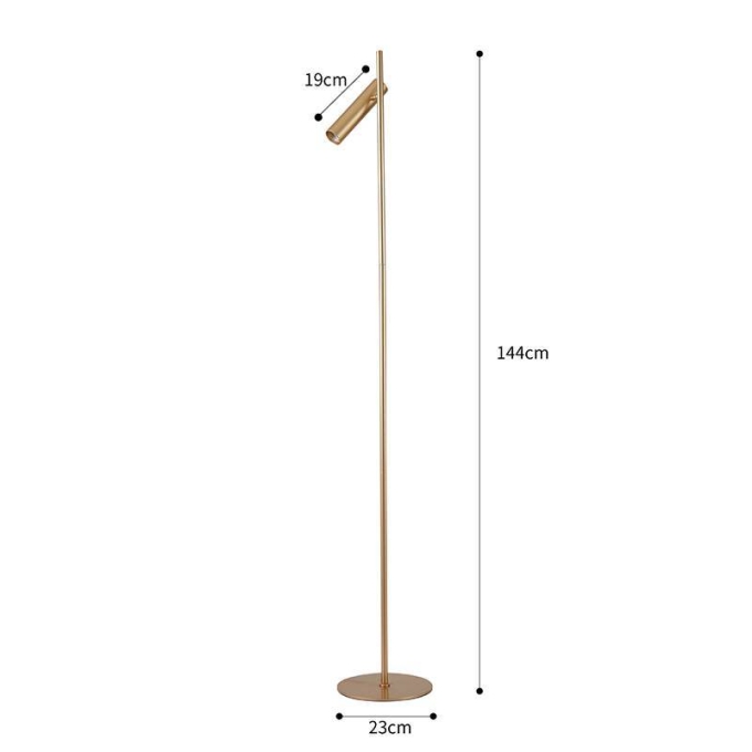 Luminária de Piso Nordecor Clus Dourado 1L MR11 1440mm Bivolt 2991