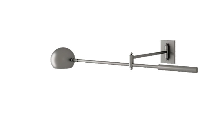 Arandela Foco Metallo Astro Cúpula Moon Articulada 1L G9 754x428x131mm AR 149
