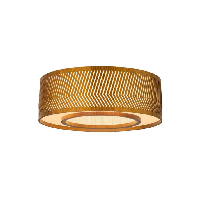 Plafon Classic Lar Balaio Anel 70 Madeira 8L E27 Ø700x152mm 1297
