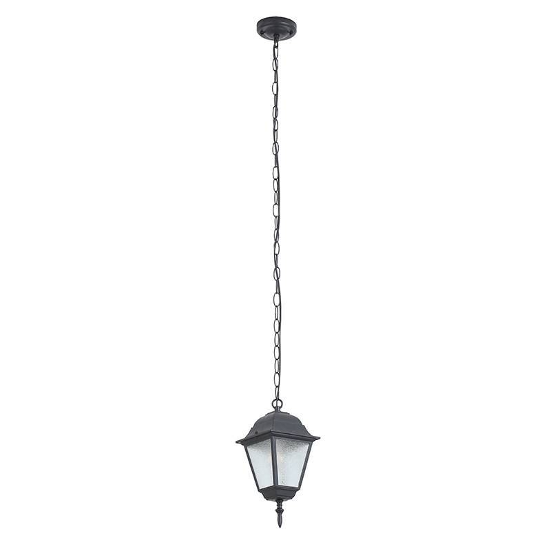 Pendente Nordecor Colonial Lanteri Preto Alumínio e Vidro 1L E27 315x148mm 80052