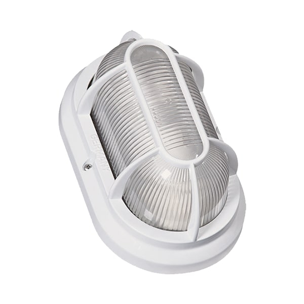 Arandela Germany Tartaruga Munich Alumínio Branco e Policarbonato 1L E27 196x90x119mm 1500100.11