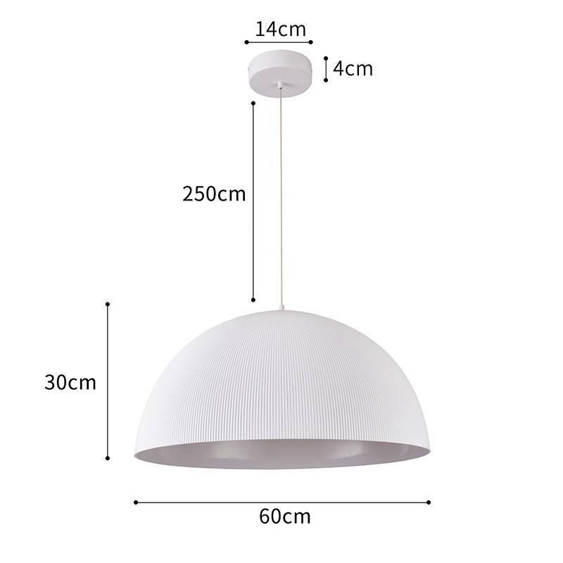Pendente Nordecor Caneli Branco 35 watts 3000K Ø600x300mm 90043