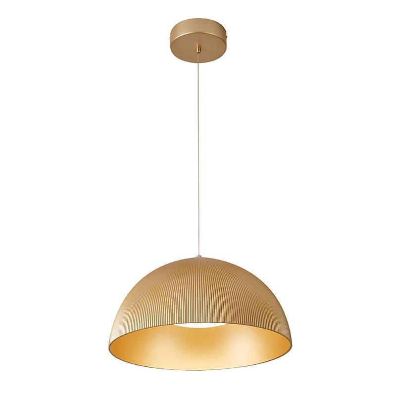 Pendente Nordecor Caneli Dourado 25 watts 3000K Ø400x200mm 90041