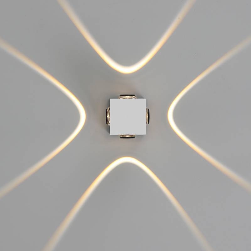 Arandela Nordecor Flou 4 watts 2700K 40° IP65 Branco 53x53x45mm 2986