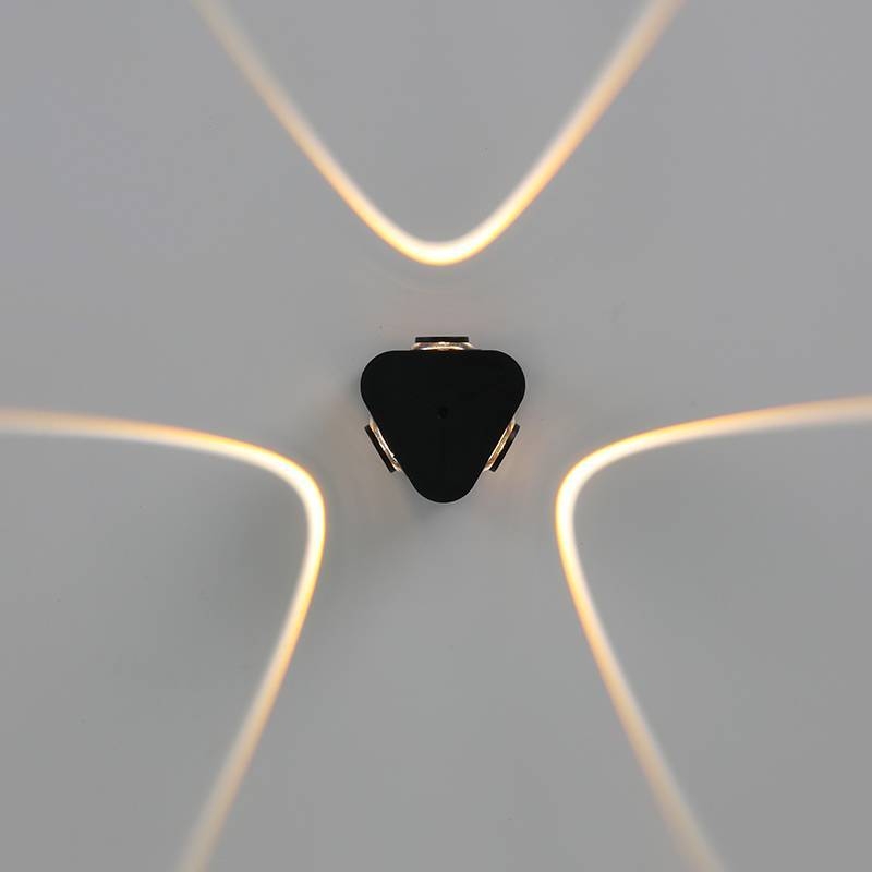 Arandela Nordecor Flou Ray 3 watts 2700K 40° IP65 Preto 58x59x54mm 2985
