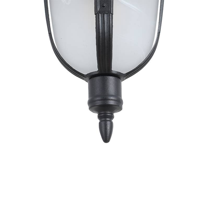 Pendente Nordecor Colonial Castelli Preto Alumínio e Vidro 1L E27 275x163mm 80064