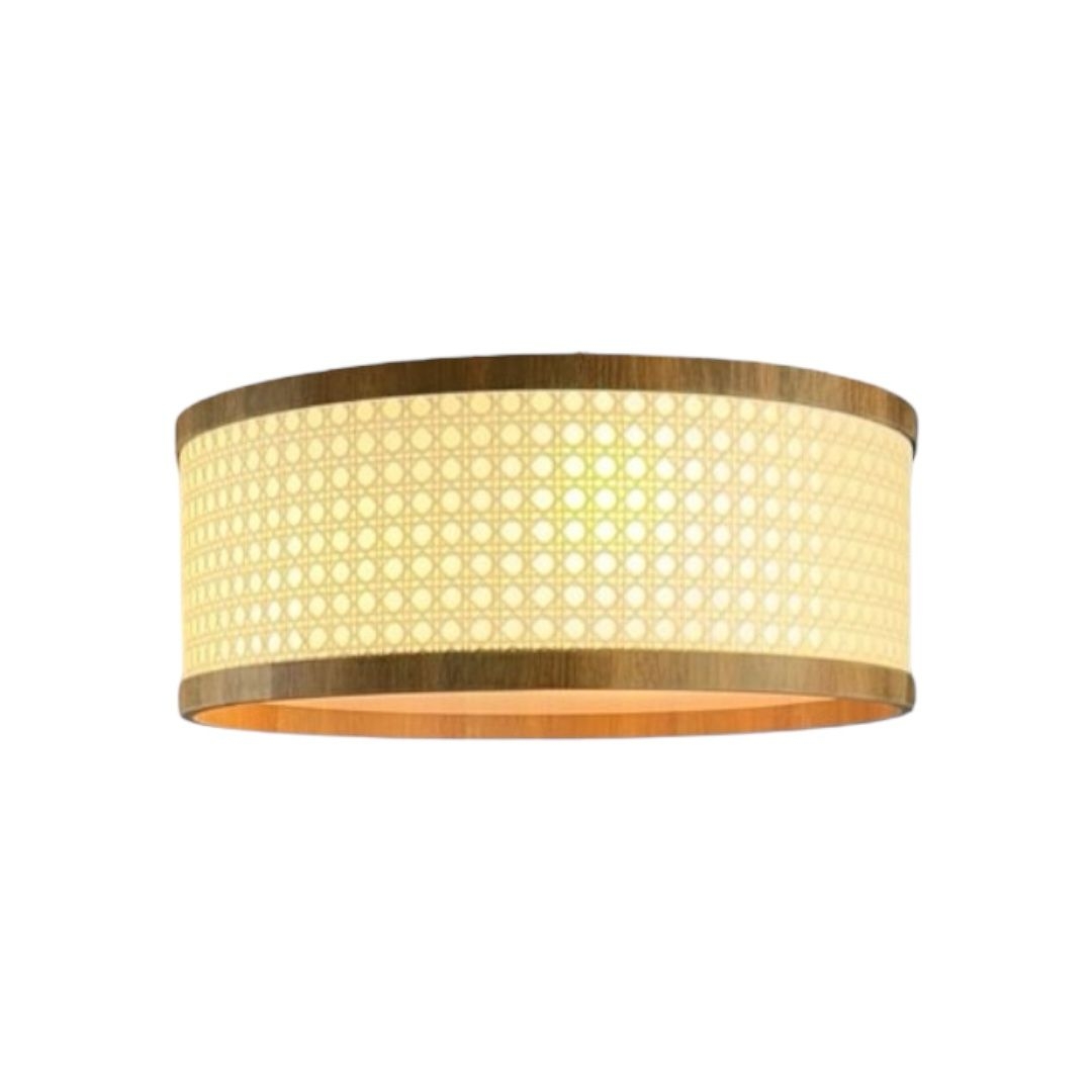 Plafon Classic Lar Palha Sextavada P4517 Madeira 3L E27 Ø440x170mm 1370

