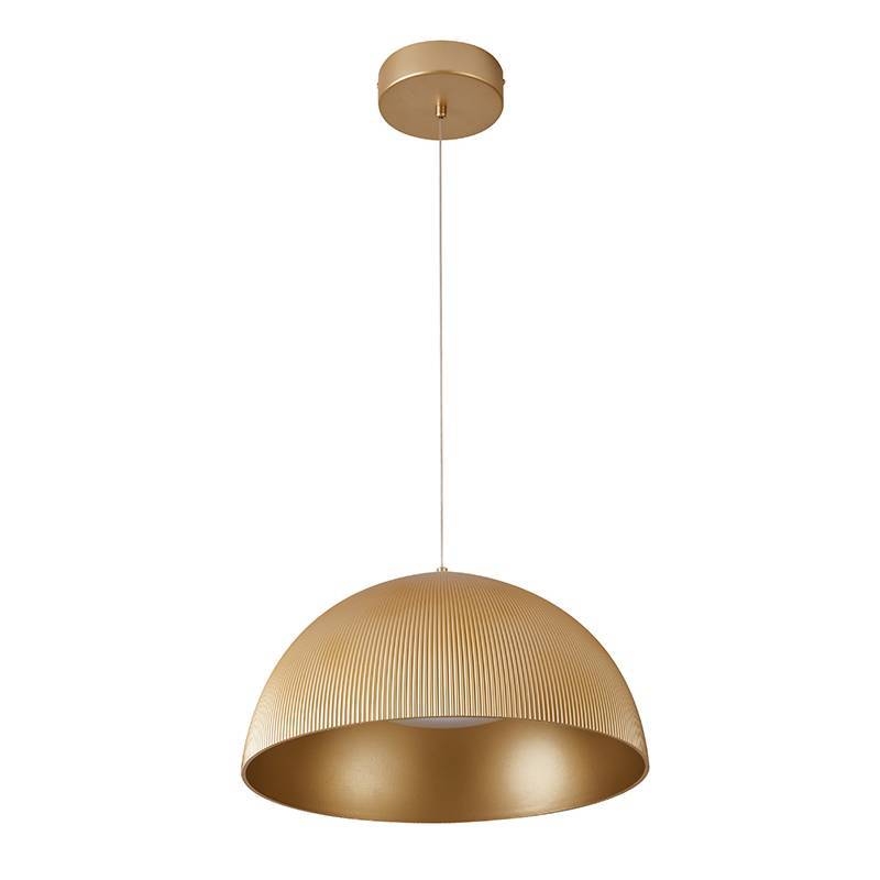 Pendente Nordecor Caneli Dourado 25 watts 3000K Ø400x200mm 90041