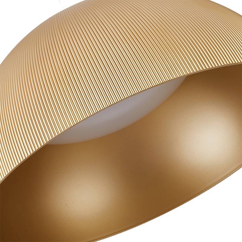 Pendente Nordecor Caneli Dourado 35 watts 3000K Ø600x300mm 90044