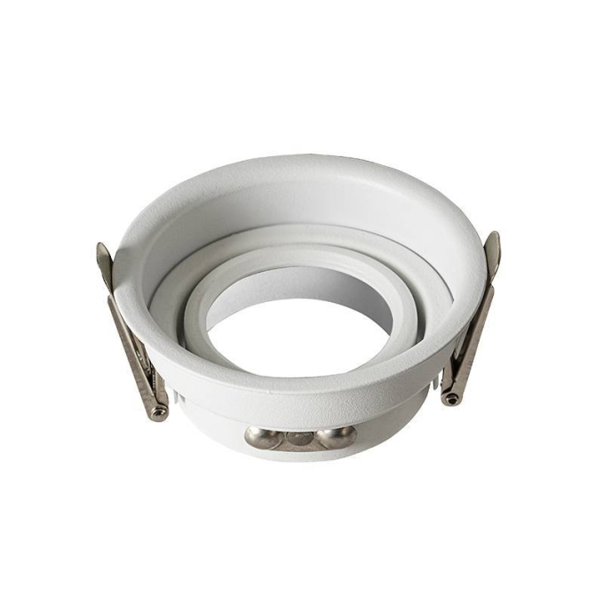 Spot Embutir Nordecor Loyo Pro Alumínio Redondo 1L Dicroica MR16 Branco Ø83x40mm 80023