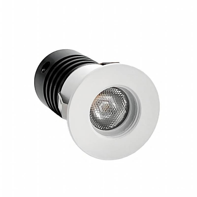 Mini Embutido Nordecor Auko Redondo 1 watts 3000K 30° Branco Ø25x38x22mm IRC90 Bivolt 6536