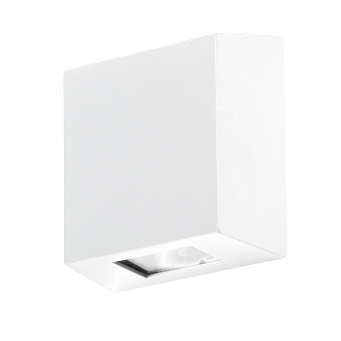 Arandela Germany Slim Alumínio Branco e Vidro 1L G9 IP43 109x109x46mm 15700200-11