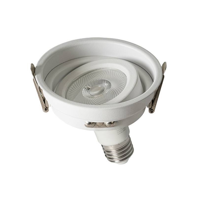 Spot Embutir Nordecor Loyo Pro Alumínio Redondo 1L PAR20 Branco Ø105x40mm 80025