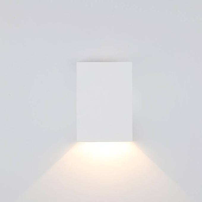 Arandela Nordecor Fips 4 watts 3000K Fachos Ajustáveis IP65 Branco 121x86x30mm 2968