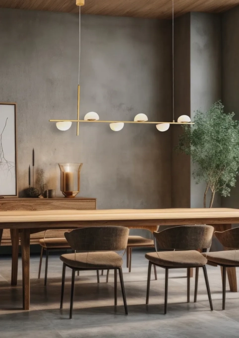 Pendente Casual Light Studioluce Cora Dourado e Branco 18 watts 2700K Ø1200x100x360mm PD1830N