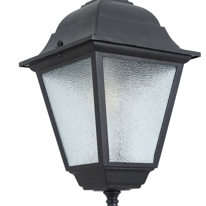 Pendente Nordecor Colonial Lanteri Preto Alumínio e Vidro 1L E27 315x148mm 80052