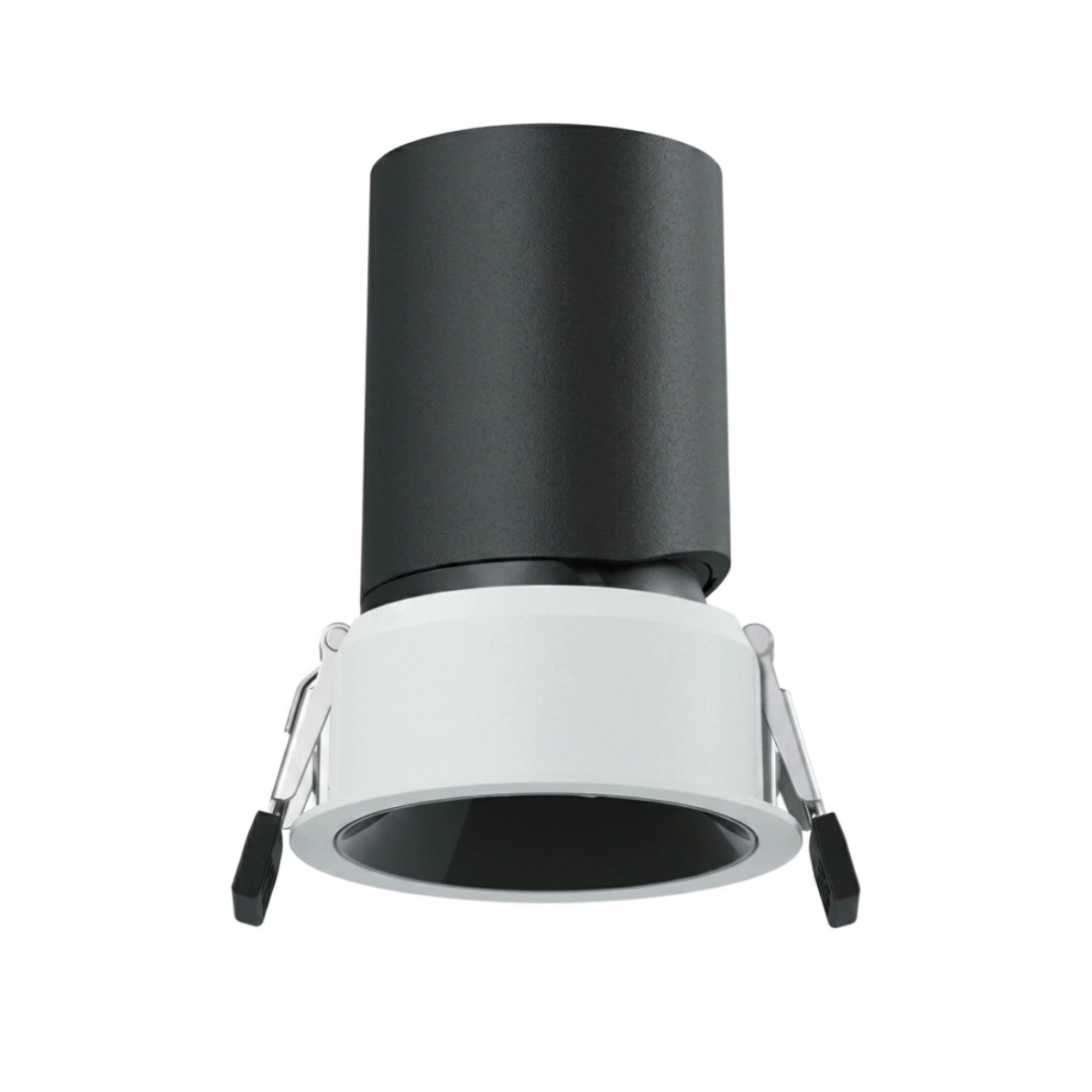 Spot de Embutir Stella Round Direcionável Recuado Branco e Cromo Negro IRC90 7W 3000K Ø59x79mm STL25399BRPTO-CR/30