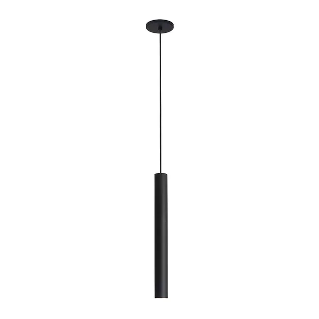 Pendente Newline Lisse PRETO 1L Dicróica MR16 Ø56x295mm IN50800 PREN