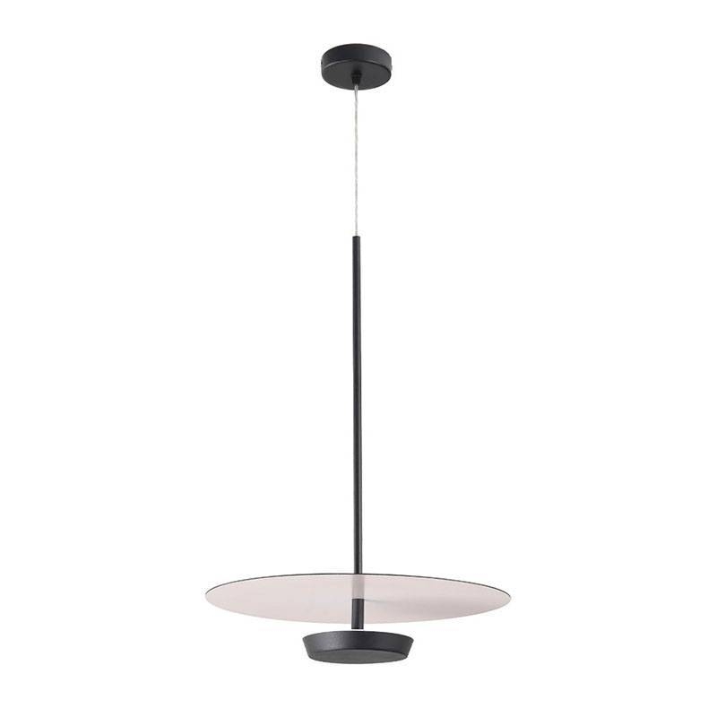 Pendente Nordecor Dolla 18 watts 3000K Preto Ø400x600mm 2523 PREN