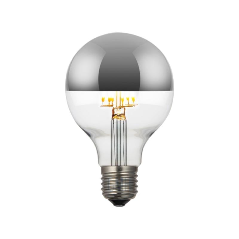 Lâmpada GMH G80 Defletora Prata 6 watts Bivolt 2200K LG80D-6W